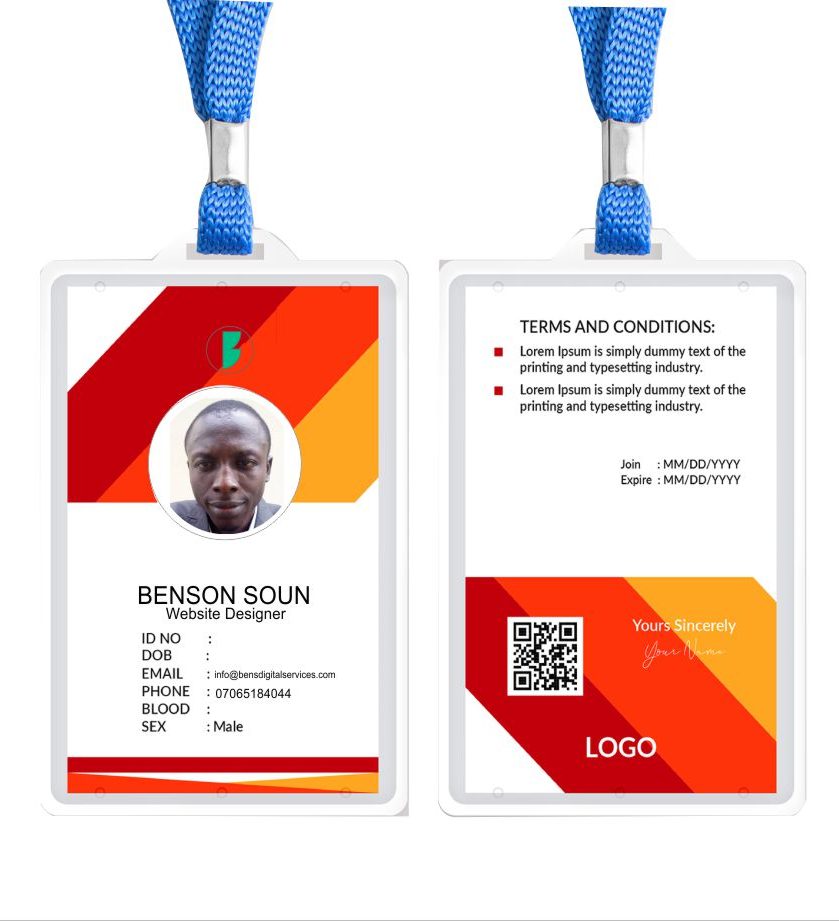 plastic I.D cards design and printing