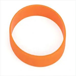 Big orange rubber wristband
