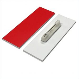 Big red name tag pin with gum