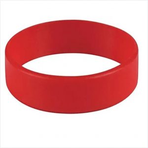 Big red rubber wristband