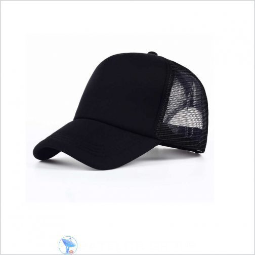 Black sublimation cap