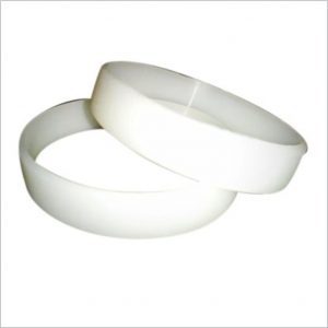 Small white wristband
