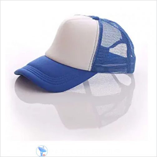 White & Blue Sublimation cap