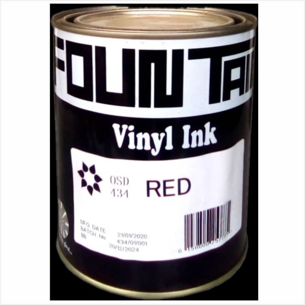 red pvc fountain ink