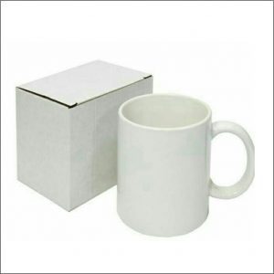 white mug cup with box