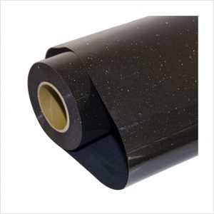 Glitter black flock