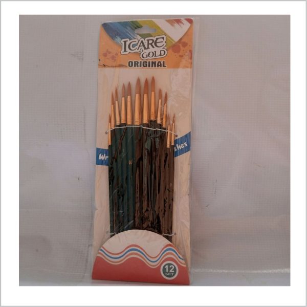 Icare pointed black brush