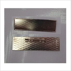 SILVER IRON NAME TAG FRAME